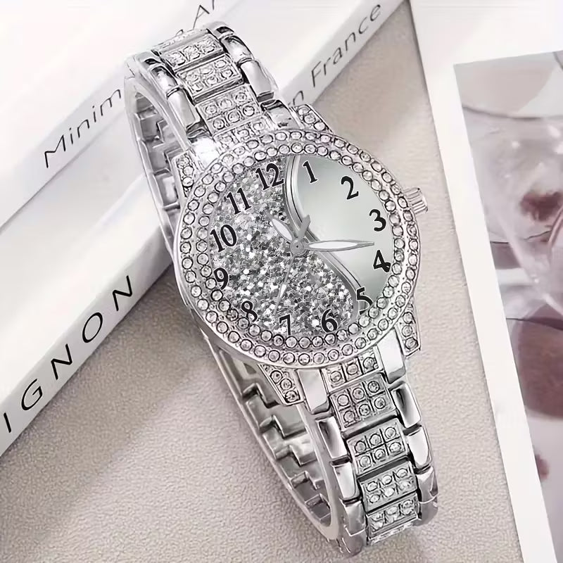 Luxuriöses Design, modische und stilvolle Quarzuhr mit Display