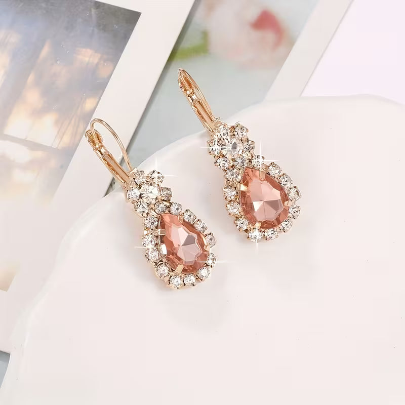 Boucles d'oreilles oiseau couronné de perles pour femmes - Bohème vintage
