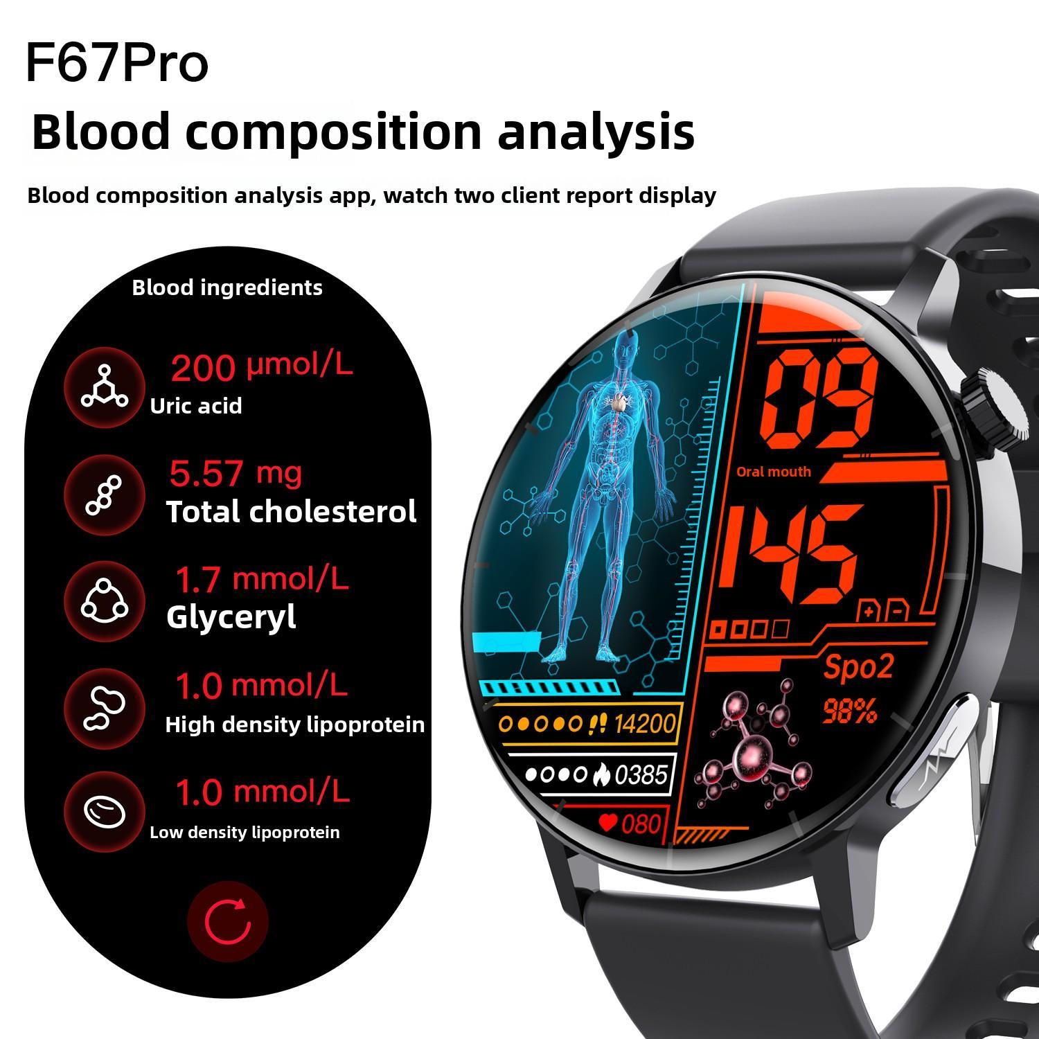 1,41-Zoll-Gesundheits-Smartwatch Fitness-Tracker mit Herzfrequenz-, Blutsauerstoff-, Blutdruck- und Schlafmonitor