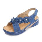 Women's Flower Round Toe Casual Sandals