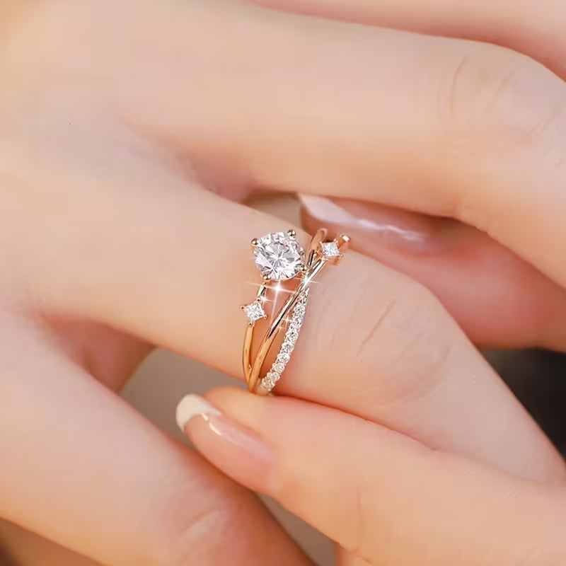 Luxuriös, stilvoll, elegant, offen, verstellbar, kosmischer Sternenhimmel