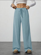 Women's Solid-color Casual Straight-leg Pants