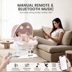 Baby Swing For Infants With Motion Detection, Electric Baby Swing With 3 Swing Modes, 12 Lullabies  5-Speeds