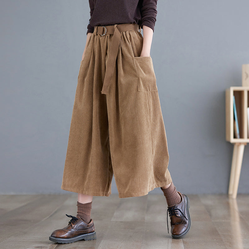 Pantalon large Capri mode femme