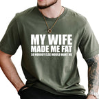 Men's Creative English Letter Print T-Shirt