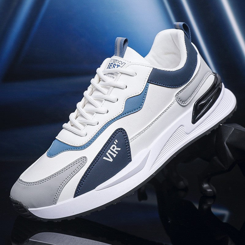 Herren Colorblock Mesh-Schuhe Modisch Lässig Schnür-Sneaker Outdoor Atmungsaktiv Lauf-Sportschuhe