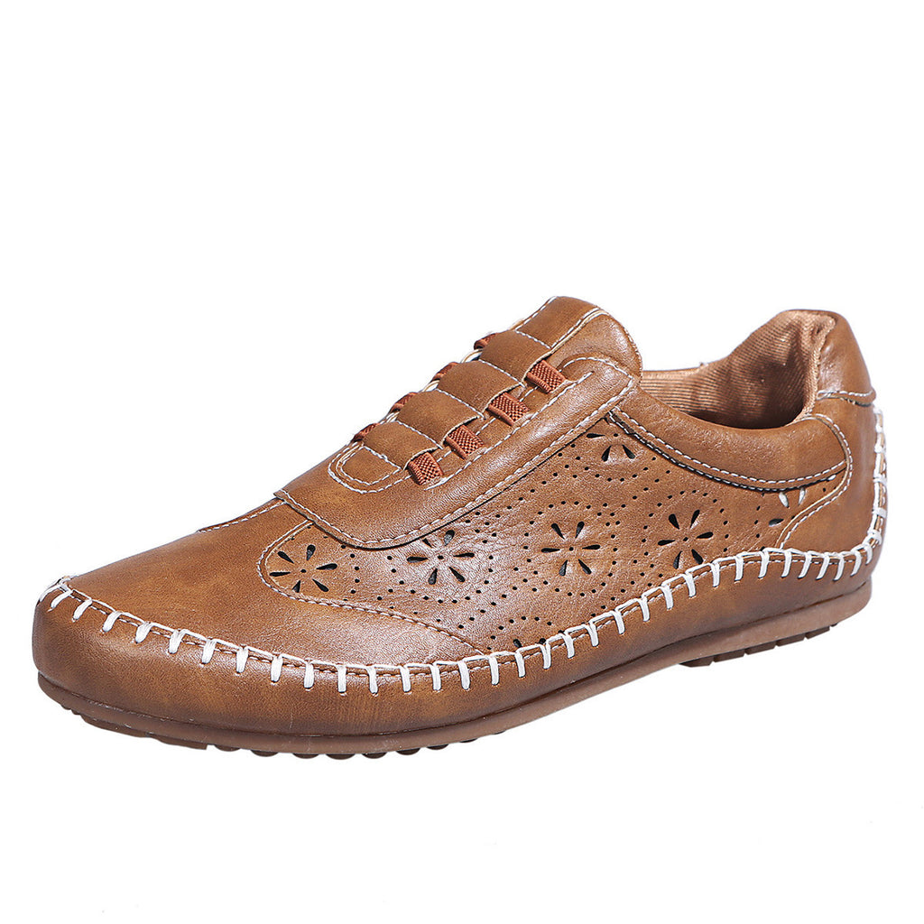 Bout Rond Creux Semelle Souple Chaussures Plates Décontractées pour Femmes