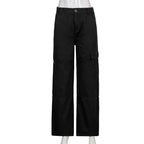 Women's Loose High-waist Straight-leg Casual Trousers
