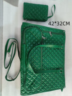 Modische Lunchtasche für Damen, wärmeisolierte Brotdose, auslaufsichere Umhängetasche für Laptop-Aufbewahrung, gesteppte Handtasche mit großer Kapazität und Geldbörse