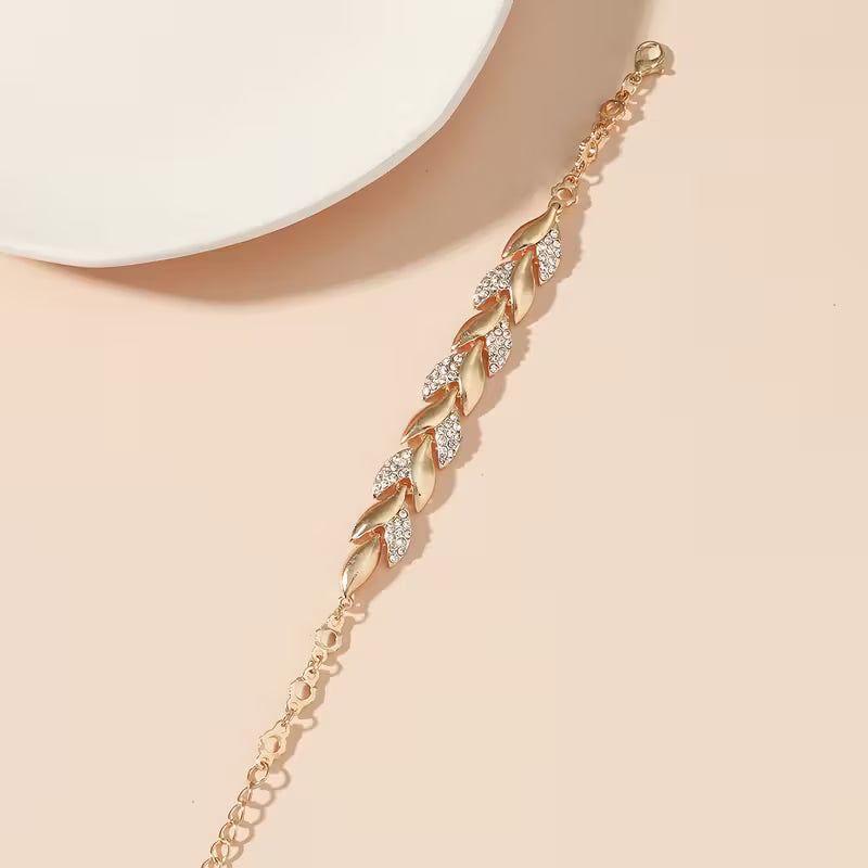 1 Stück individuell gestaltetes Weizenblatt-Halstuch, verziert mit Steinen, für europäische und amerikanische Frauen