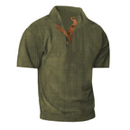 Men's Outdoor Casual Stand Collar Short-Sleeve Corduroy
