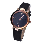 Modische Paare Wassertropfen-geschliffene Diamant-mattierte Lederarmband Quarz Rhombus Uhr für Damen