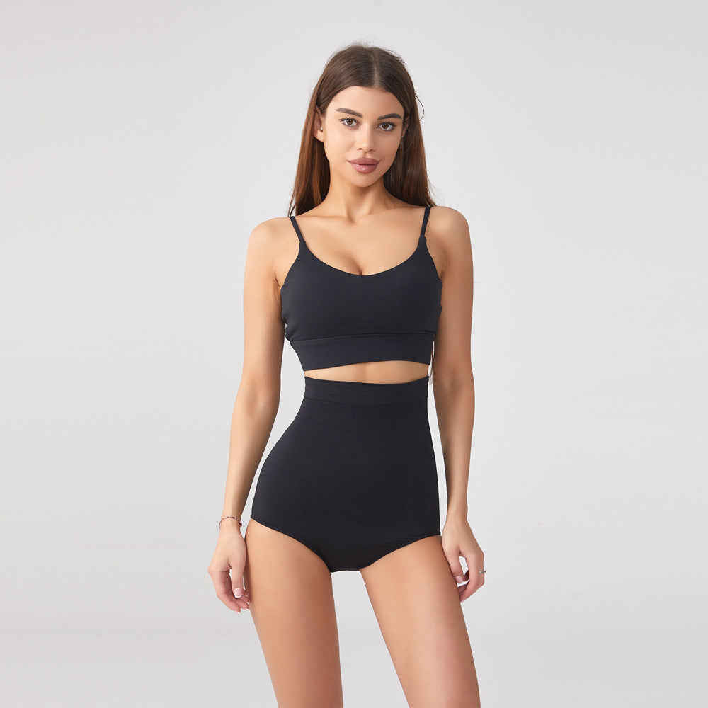 Pantalon grande taille ventre sans couture taille haute gaine amincissante