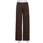 Women's Loose High-waist Straight-leg Casual Trousers