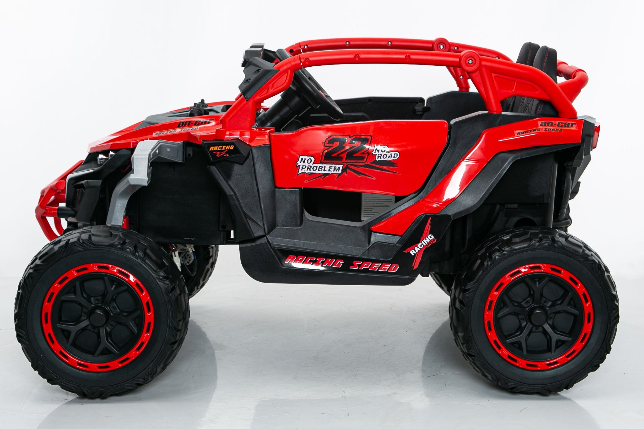 Ride On Models Truck Car 12V Kids Electric Vehicles, Remote Control, Front & Rear Shock Suspension, 2 Seater UTV, Flashlights And A Built-in Music Player, For Age 3-6 Years Old