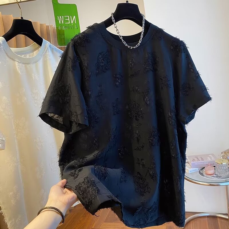 Summer Fashion Mens Breathable High-End Crew-Neck Top