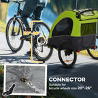 Bike Trailer for Kids 3 In1 Foldable Child Jogger Stroller Baby Stroller Transport Carrier with Shock Absorber System Rubber Tires Adjustable Handlebar Kid Bicycle Trailer Green and Gray