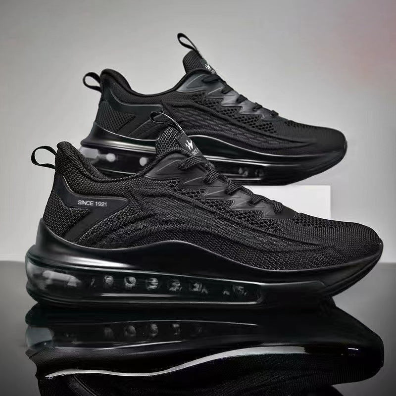Chaussures à enfiler en maille pour hommes, baskets de sport avec coussin d'air, rehaussantes, mode, décontractées