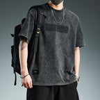 Trendy Loose-fitting Versatile Heavyweight Short-sleeve T-shirt For Men