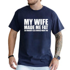 Men's Creative English Letter Print T-Shirt