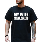 Men's Creative English Letter Print T-Shirt