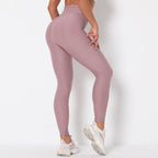 Fashion Ladies Peach Hips Fitness Pants