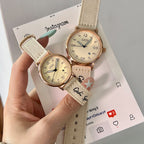 Vintage Chanel-Stil Perlmuttuhr - Luxus-Damenarmbanduhr