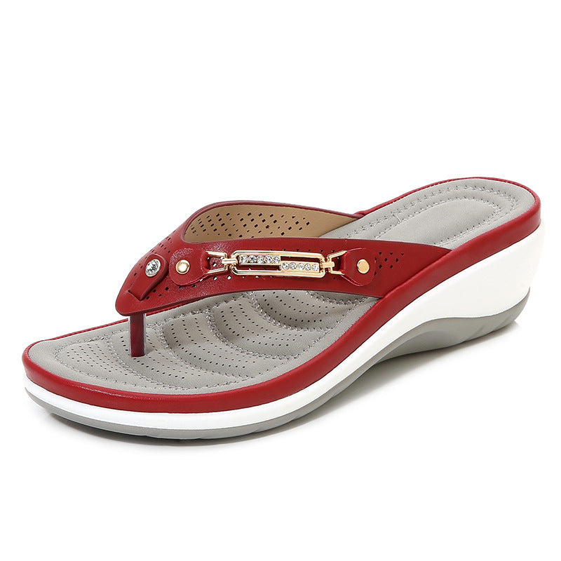 Sandales Compensées de Plage Tendance pour Femmes