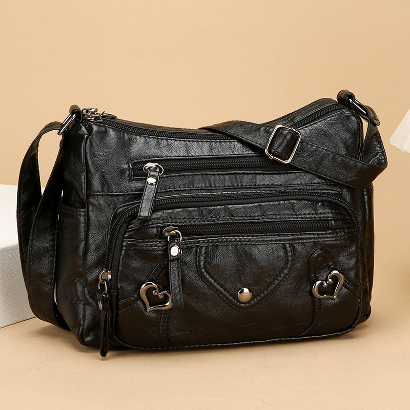 Sac à bandoulière polyvalent de haute qualité au design spacieux et multicouche