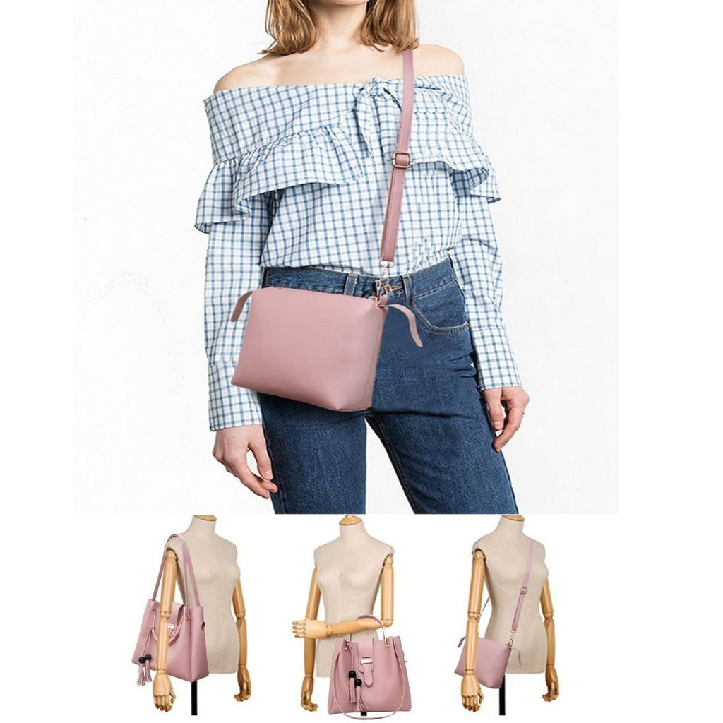 Sac à main et sac à main pour femme, lot de 3, sac à bandoulière, fourre-tout, pochette, sac à anse, sac à bandoulière