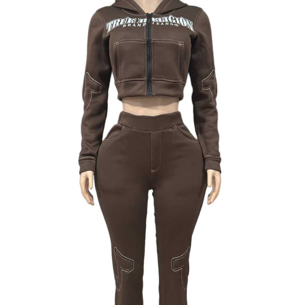 Tenue décontractée pour femme - Sweatshirt de sport imprimé à la mode