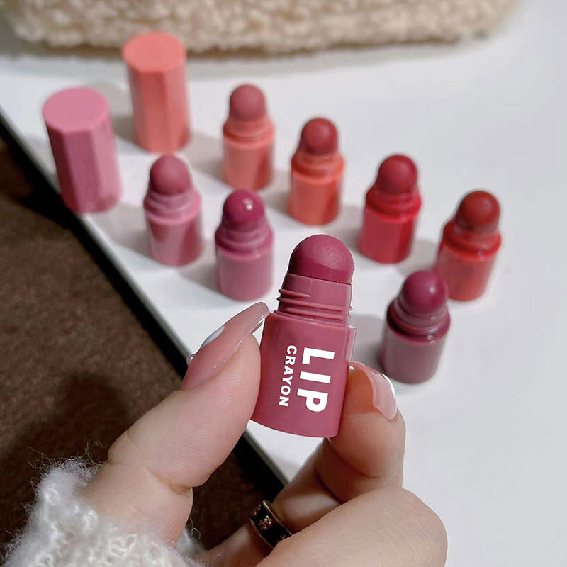 Crayon Lippenstift Lip Gloss Matt Samt Mehrfarbig
