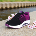 Air permeable dance shoes with flying mesh
