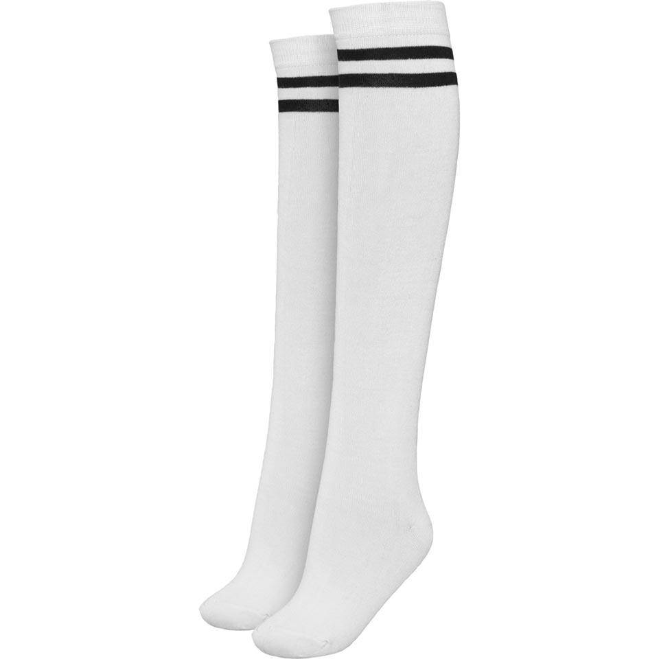Chaussettes de collège basiques pour femme en noir ou blanc