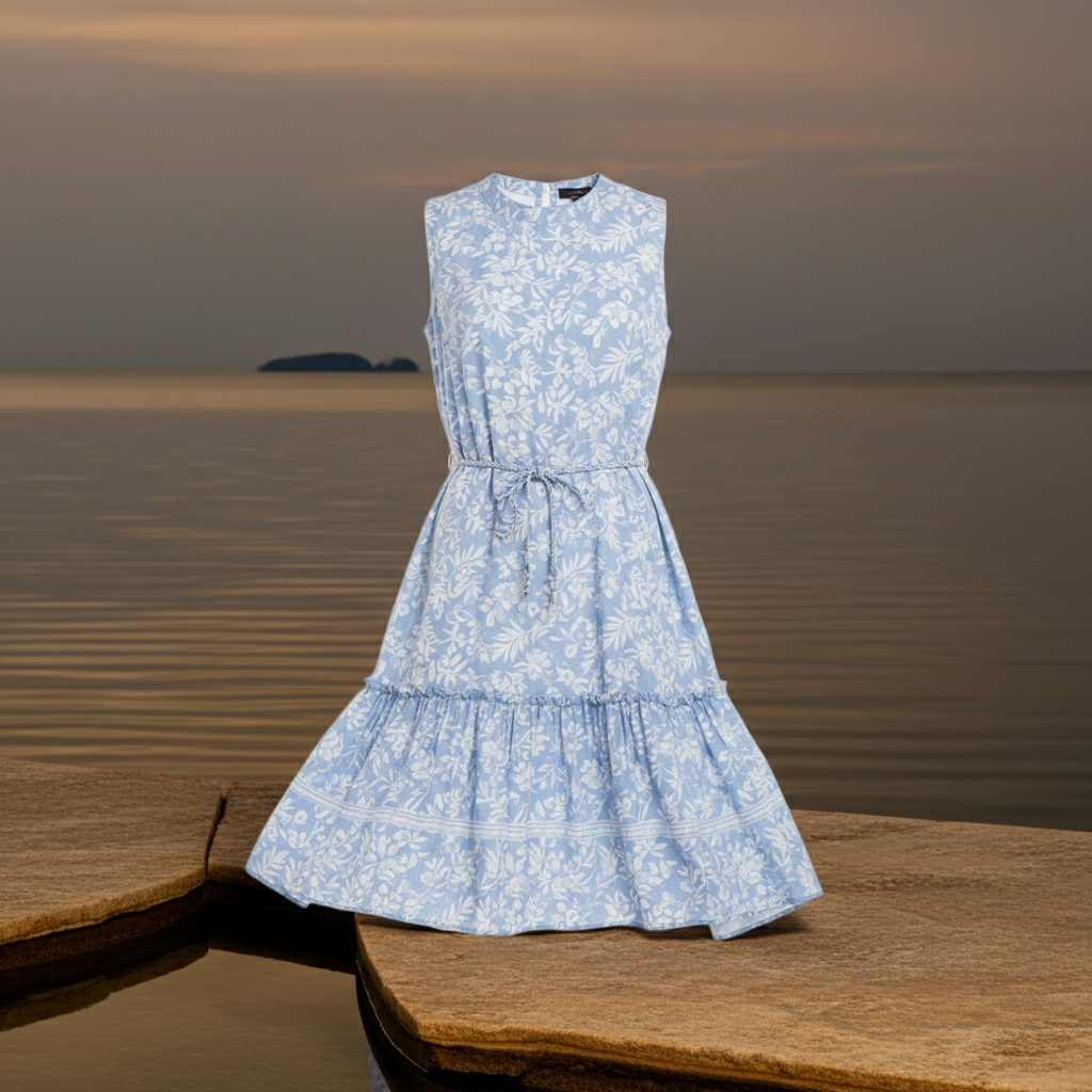 Robe sans manches pour femme, nouvelle collection printemps-été