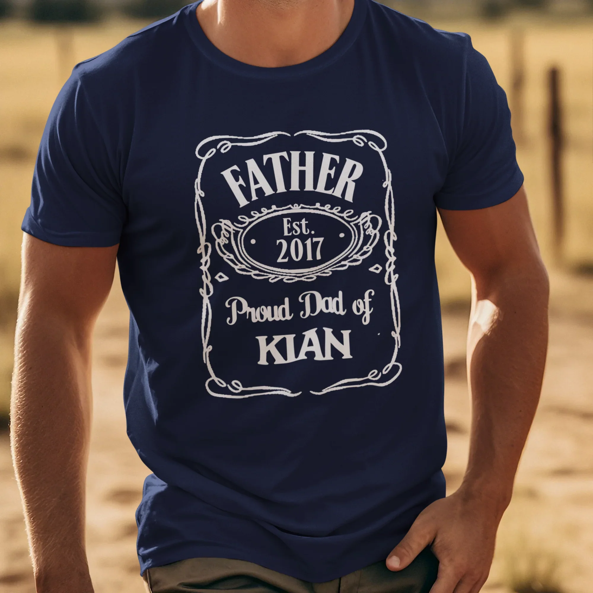 PAPA T-Shirt JACK DANIELS STYLE personalisiert
