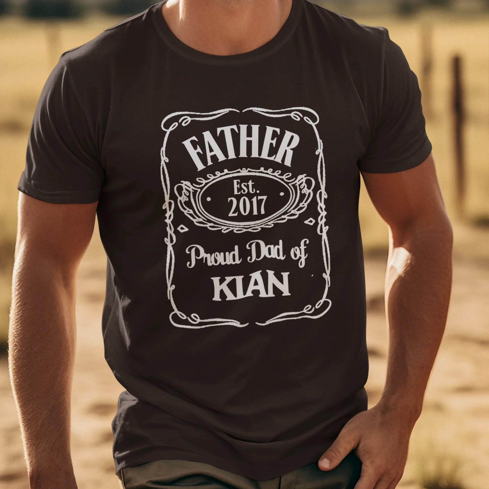 PAPA T-Shirt JACK DANIELS STYLE personalisiert