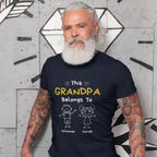 PAPA T-Shirt THIS DAD BELONGS TO personalisiert