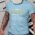 PAPA T-Shirt THIS DAD BELONGS TO personalisiert